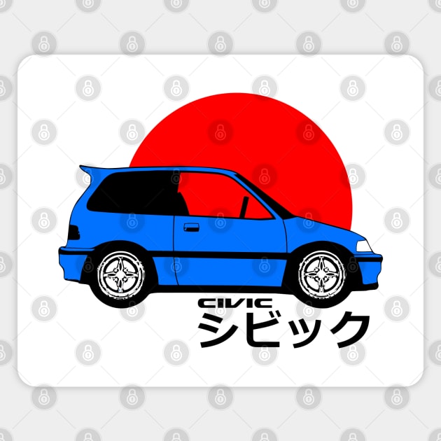 Civic EF Sticker by ubbies